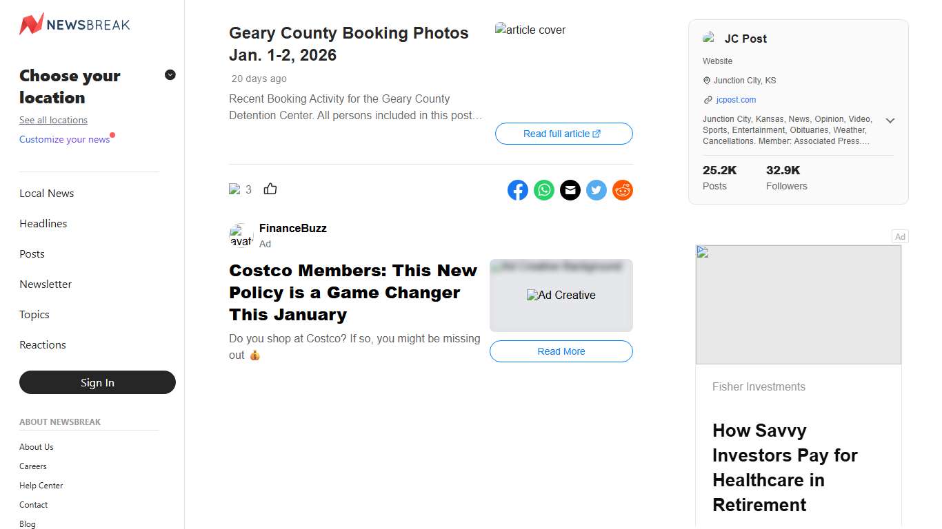 Geary County Booking Photos Jan. 1-2, 2026 - NewsBreak